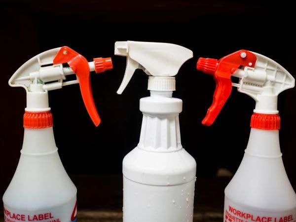 Professional spray bottles for disinfecting services